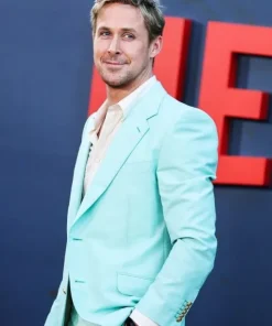 Barbie Ryan Gosling Premiere Blue Blazer