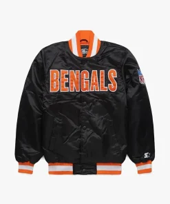 Cincinnati Bengals Homage x Starter Blackout Varsity Jacket