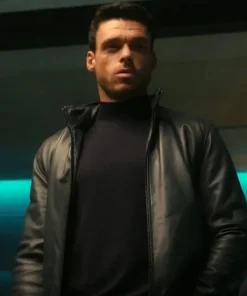 Citadel Richard Madden Leather Black Jacket
