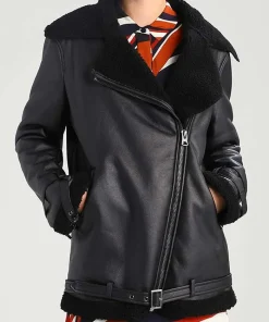 Cristina Aviator Shearling Jacket