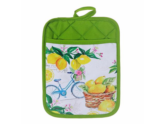 POT HOLDER WITH POCKET (LEMON FRUIT)