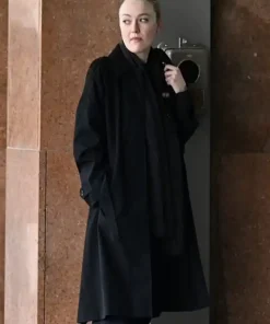Dakota Fanning Black Long Coat
