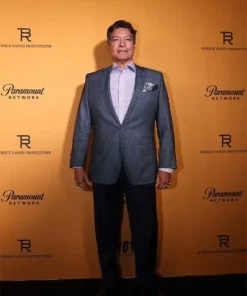 Gil Birmingham Yellowstone S05 Premiere Grey Blazer