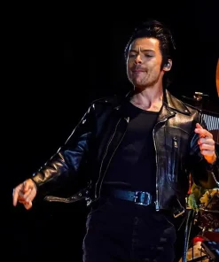 Harry Styles Harryween Leather Black Jacket