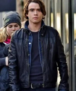 Jamie Blackley If I Stay Leather Jacket