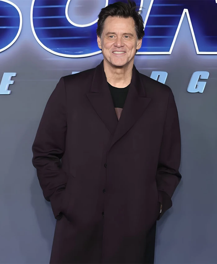 Jim Carrey Sonic The Hedgehog 3 UK Premiere Black Coat