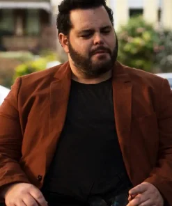 Josh Gad Wolf Like Me Brown Blazer Wool Coat