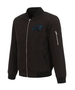 Lucius Carolina Panthers Sportsman Black Full-Zip Jacket