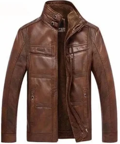 Stint Men Biker Leather Jacket