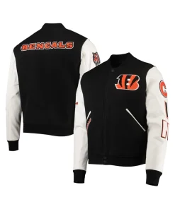 Nestor Cincinnati Bengals Black/White Varsity Jacket