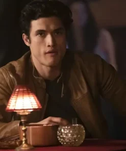 Riverdale S03 Charles Melton Brown Leather Jacket