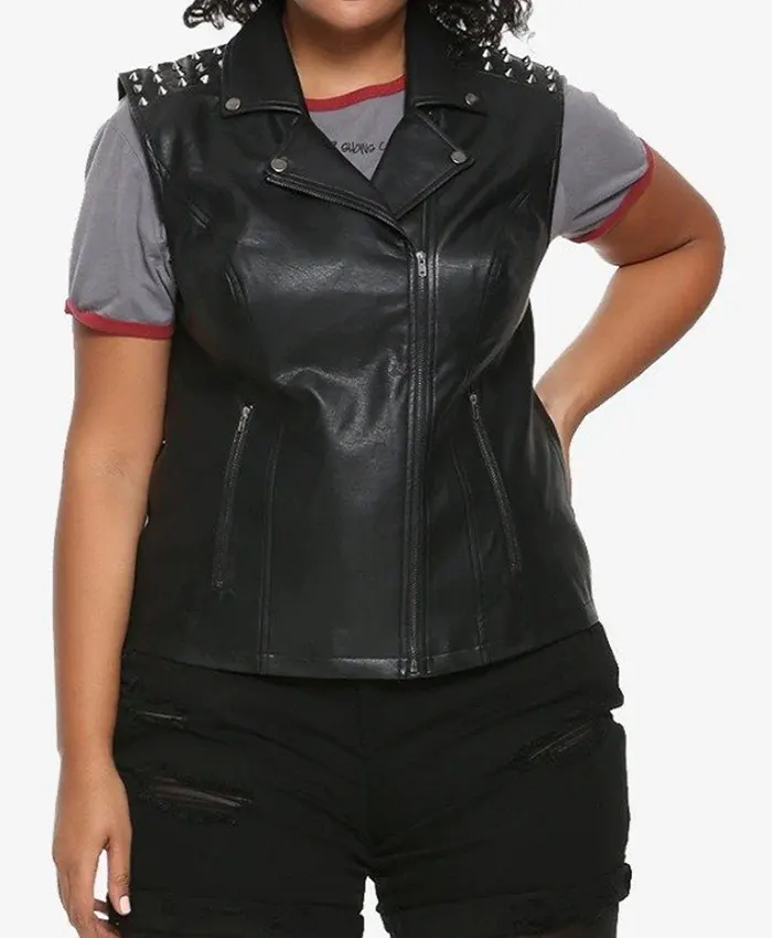 Riverdale Southside Serpents Gang Black Leather Vest - Image 2
