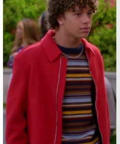 Lucas Jasper Electric Bloom S01 Red Wool Jacket