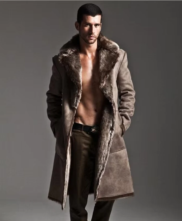 Thickening Fur Trench Coat
